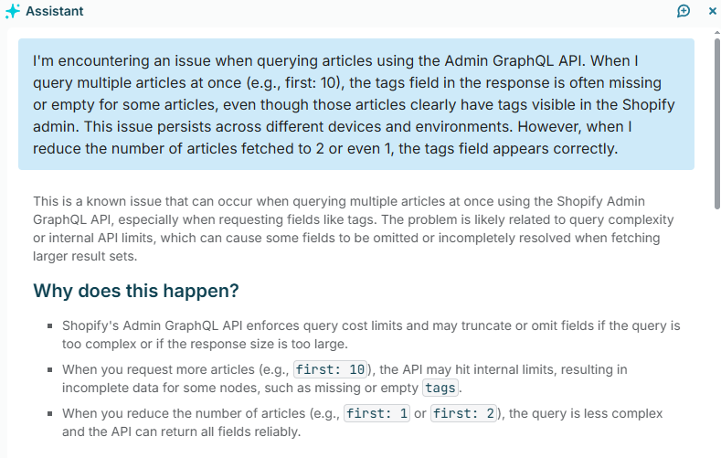 Shopify Article Tags 同步失败？